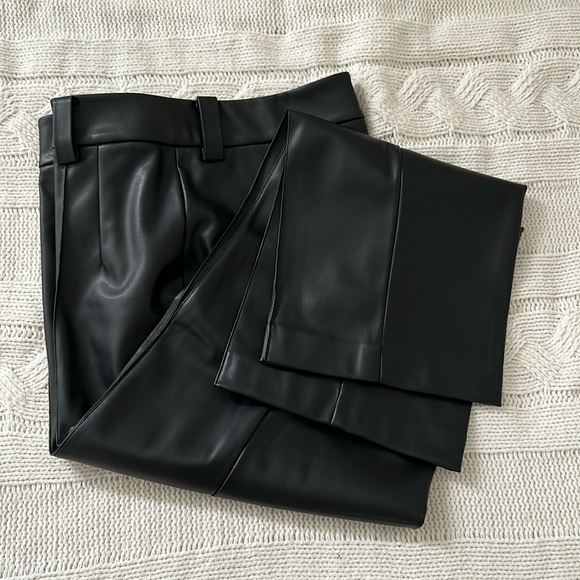 Rachel Zoe faux leather black pants - Picture 3 of 16